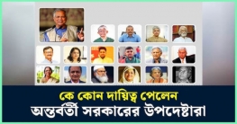 কে কোন মন্ত্রণালয় পেলেন অন্তর্বর্তীকালীন সরকারে